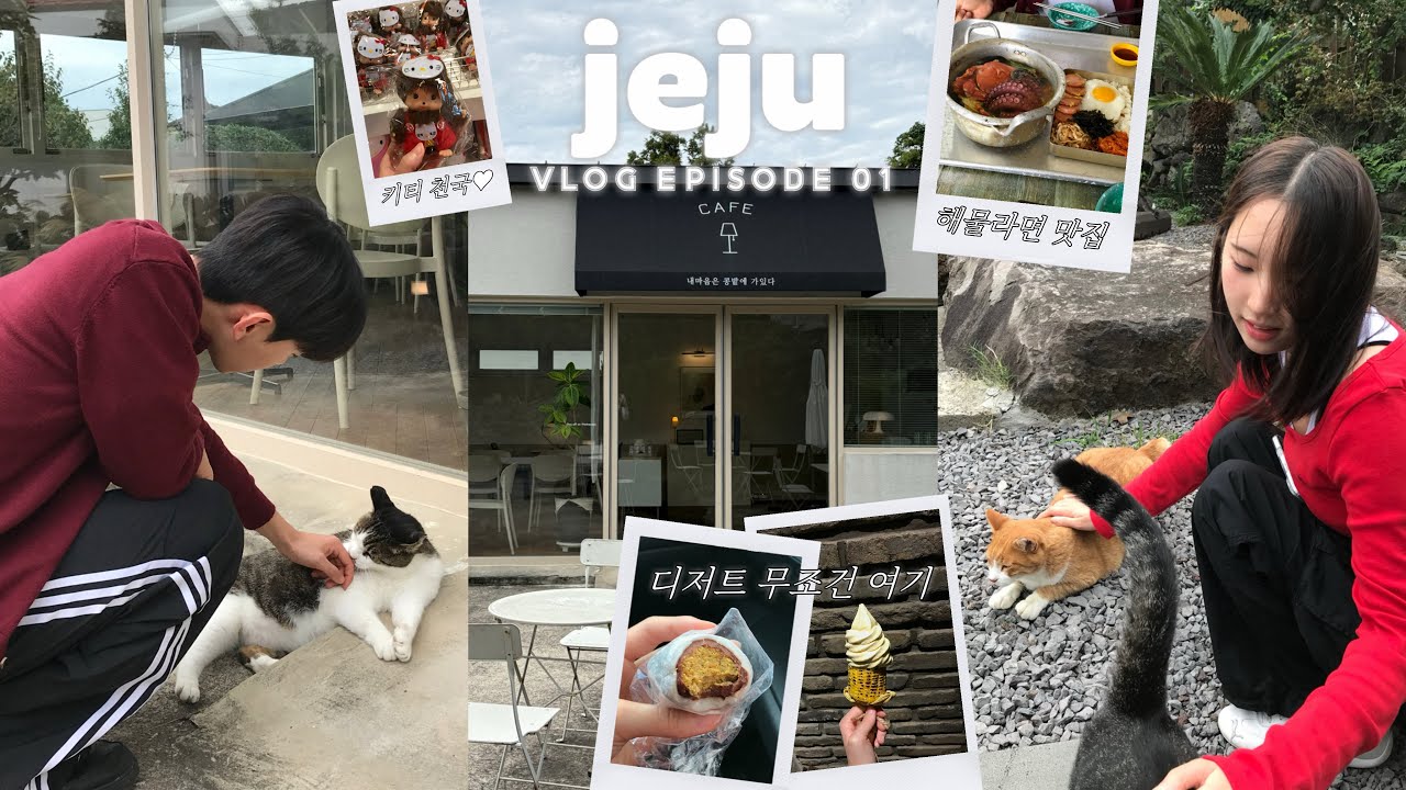 4년차 커플 둘이서 떠난 4박 5일 제주 브이로그 (ep.01) | 갓성비 감성 숙소🏡 | 디저트 맛집 | 키티 천국 소품샵😽
