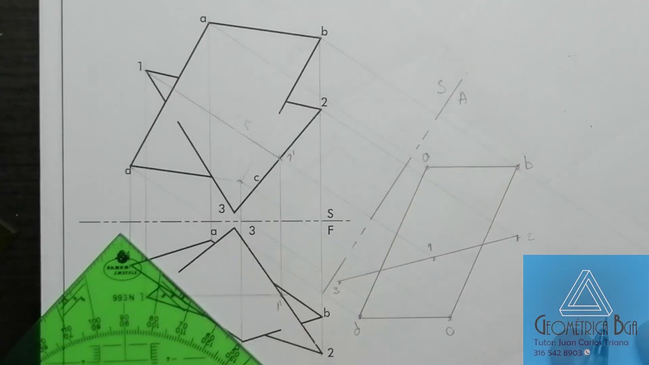# 66 Interseccion Plano - Plano - Geometria Descriptiva ✏️📐
