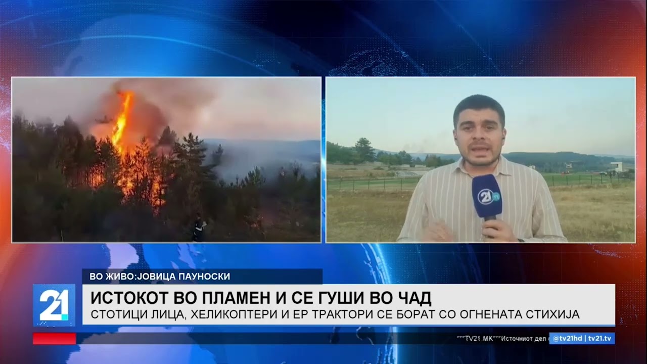 ТВ21 на терен од најкритичните точки - како Македонија се справува со пожарите?