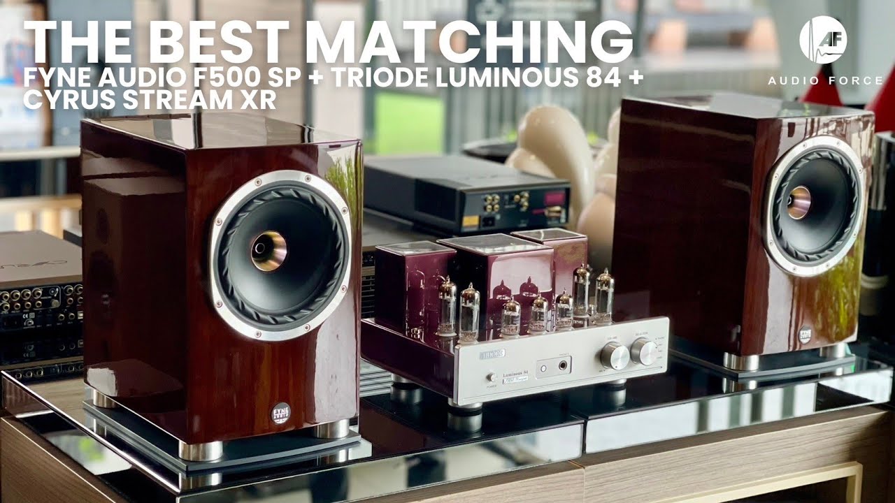 Идеальная звуковая система! Fyne Audio F500 SP + Triode Luminous 84 + Cyrus Stream XR