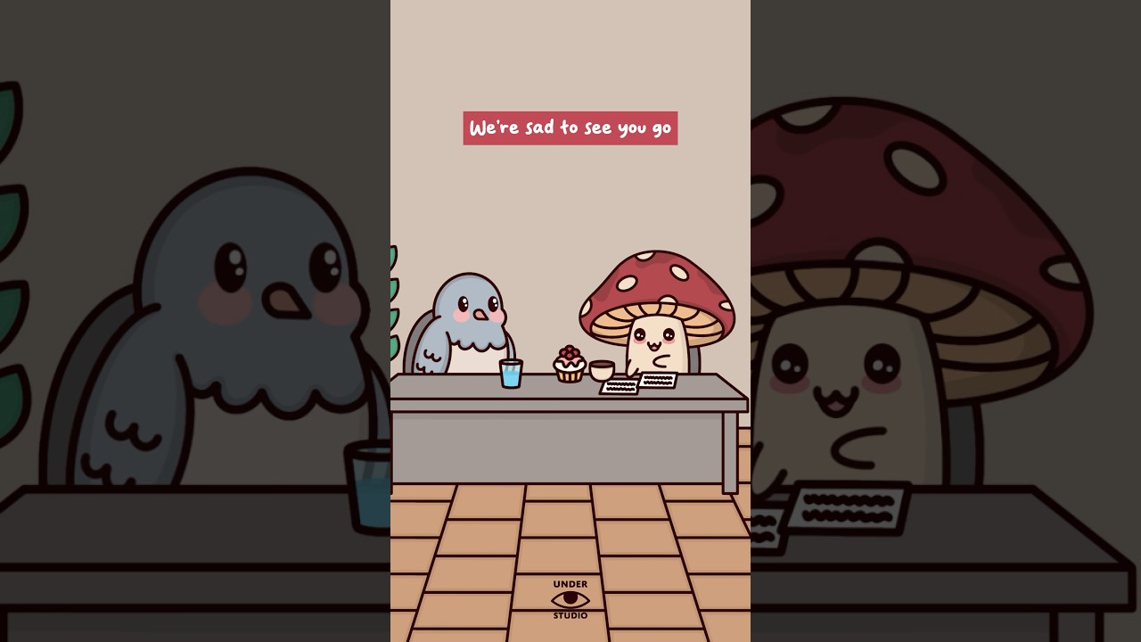 Follow Your Dreams 🐦 Mushie & Birdie | Office Animation Meme | Reason For Leaving