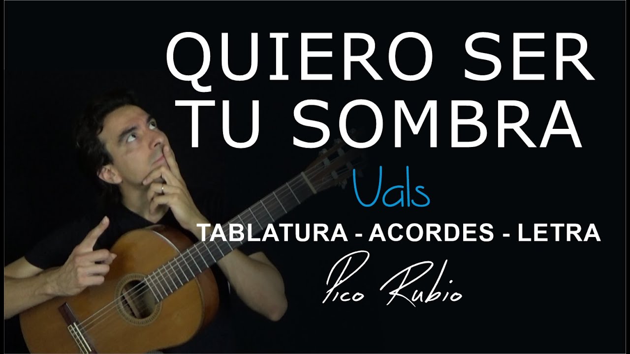 💥Como Tocar Quiero Ser Tu Sombra en Guitarra Fácil 🎸| Tablaturas, Acordes y Letra.