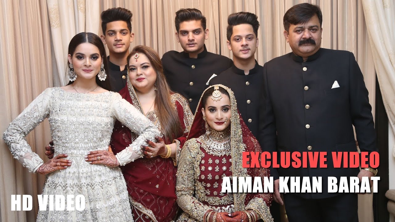 Aiman Khan & Muneeb ButT Complete Barat  | Wedding Video - Ebuzztoday