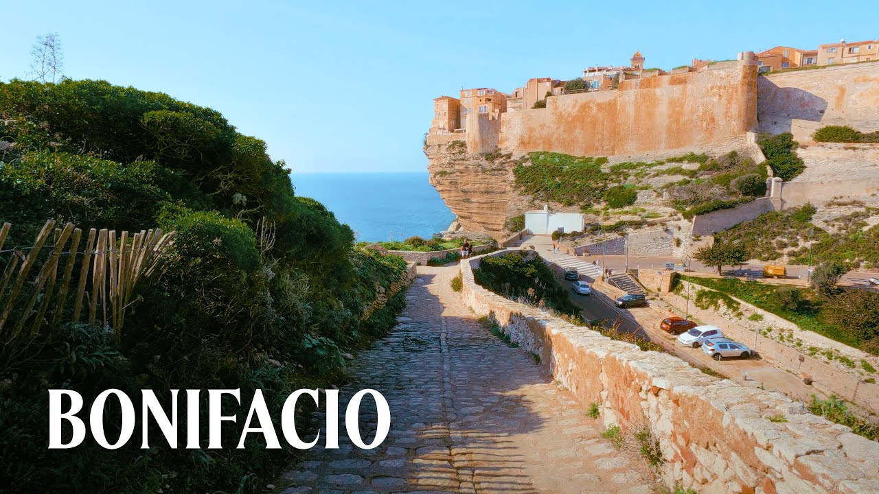 Bonifacio, Corsica · Europe’s Most Dramatic Clifftop Town · 70m Above the Sea · 4K with Captions