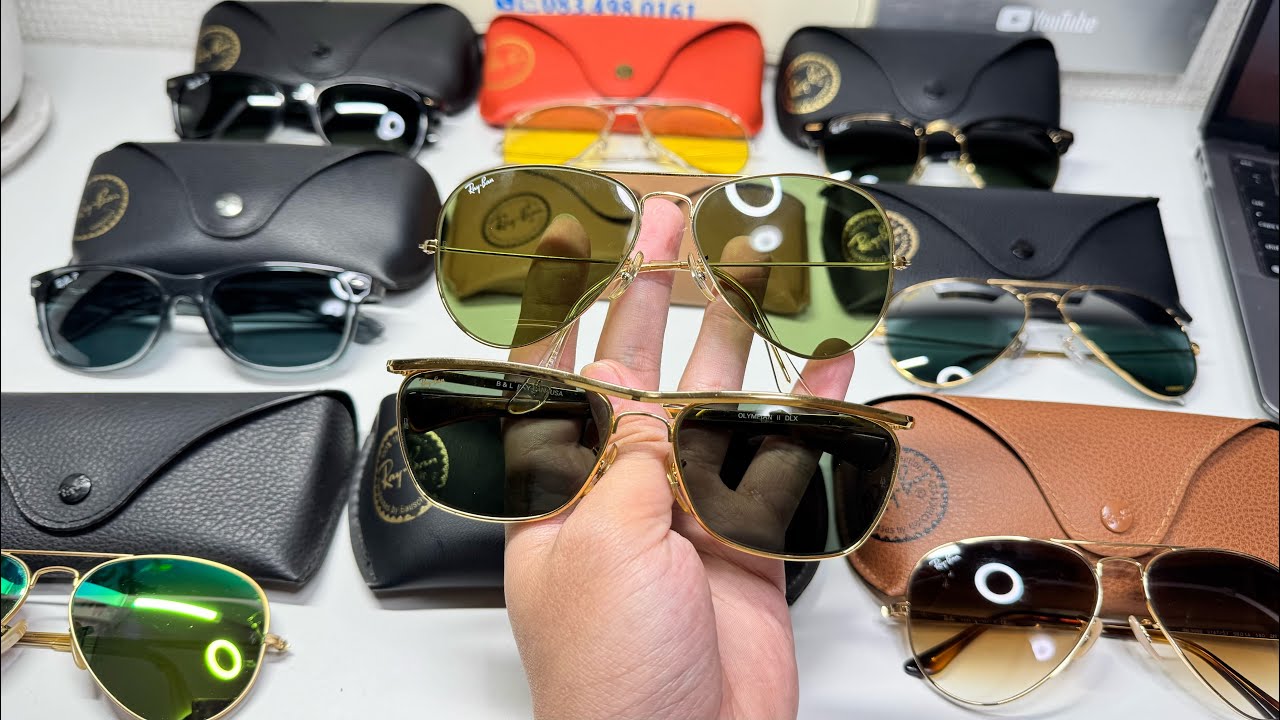 27/12|🔥Báo Giá Rayban Cổ Mạ Vàng Xanh Rau Muống, Rayban Đổi Màu, Lái Xe, Chống Chói Sưu Tầm
