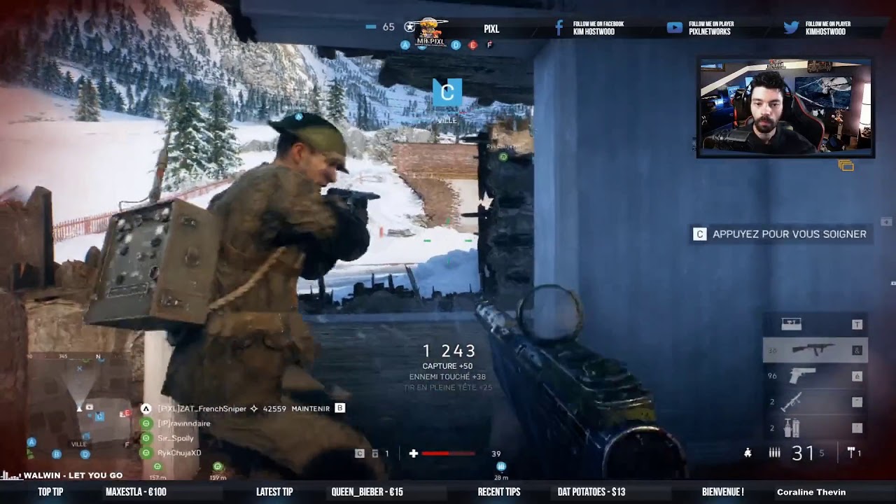 MrPixl joue fusil d'assaut - Cheat - Battlefield V