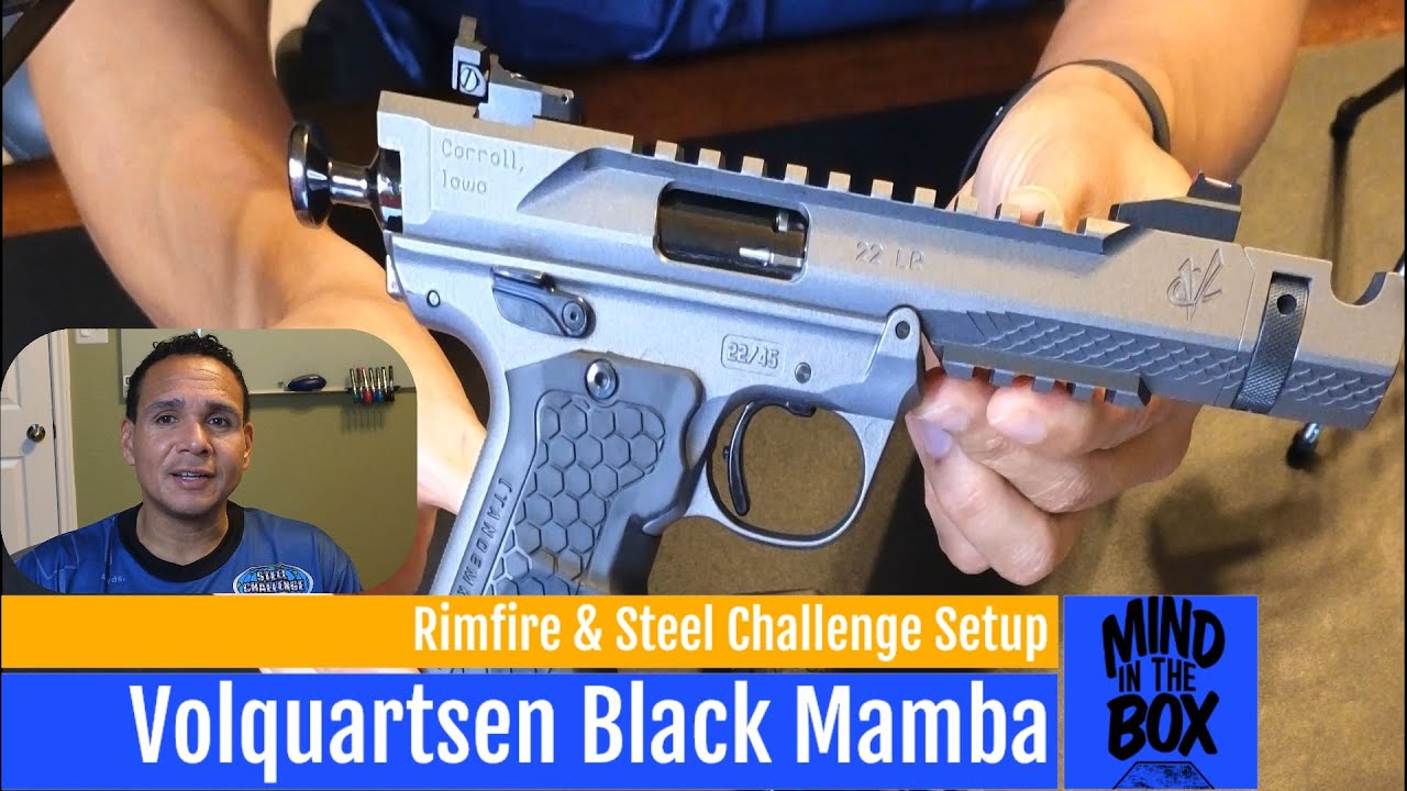 Volquartsen Black Mamba Rimfire for Steel Challenge Optics & Irons