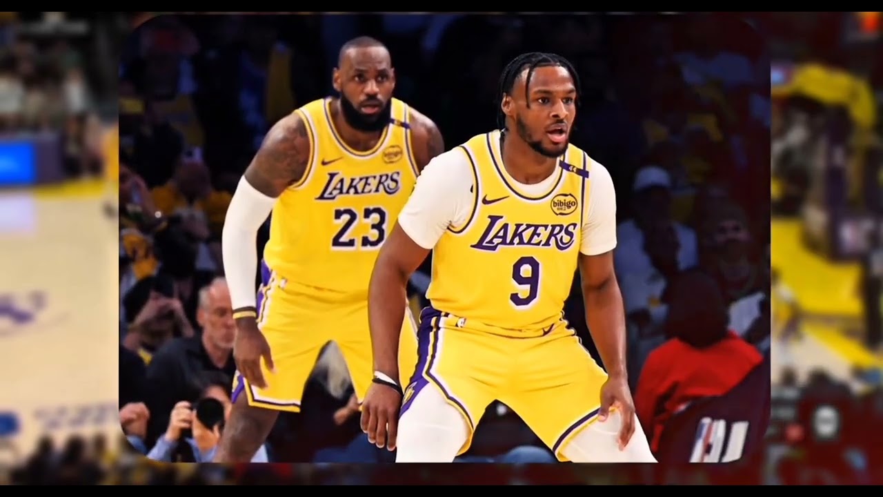 First Ever Father & Son Duo in the NBA &mdash; LeBron and Bronny James!