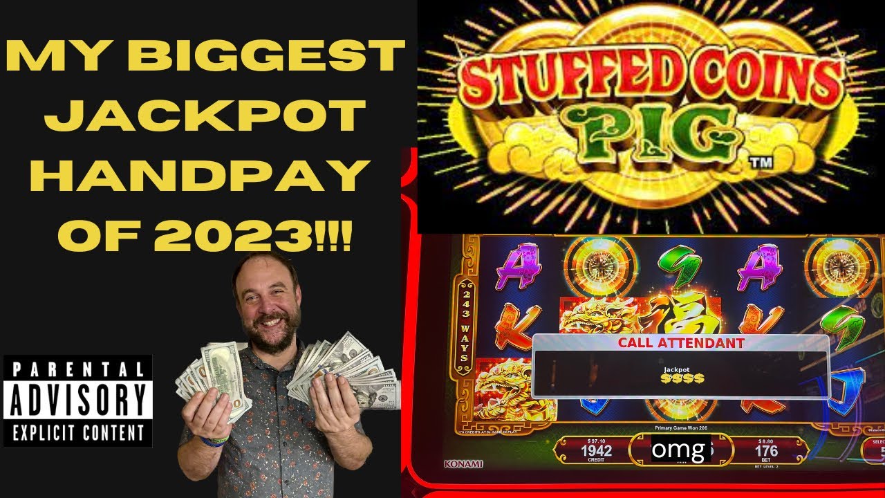 I won MORE than the GRAND!  Jackpot Handpay on Stuffed Coin Pig