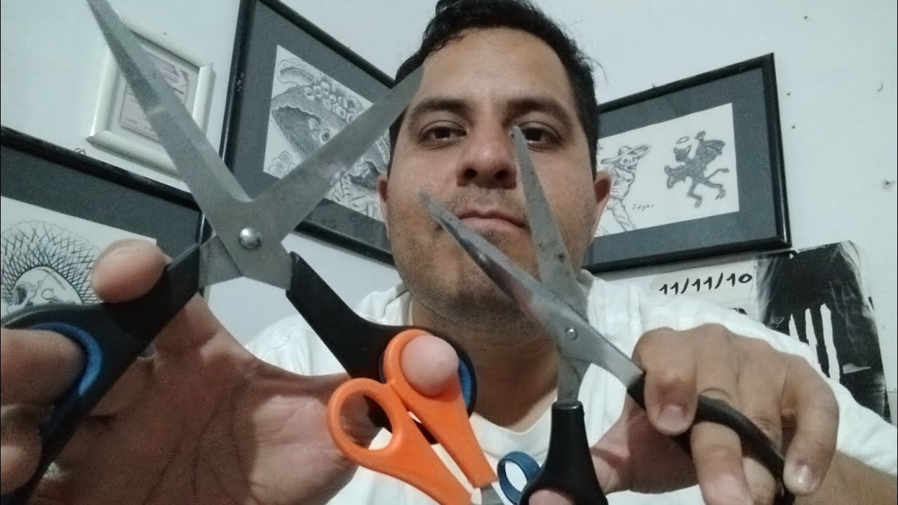 ASMR Extremadamente R&aacute;pido y Agresivo Con Tijeras (Sin Hablar)#AsmrTijeras#FastAggressive