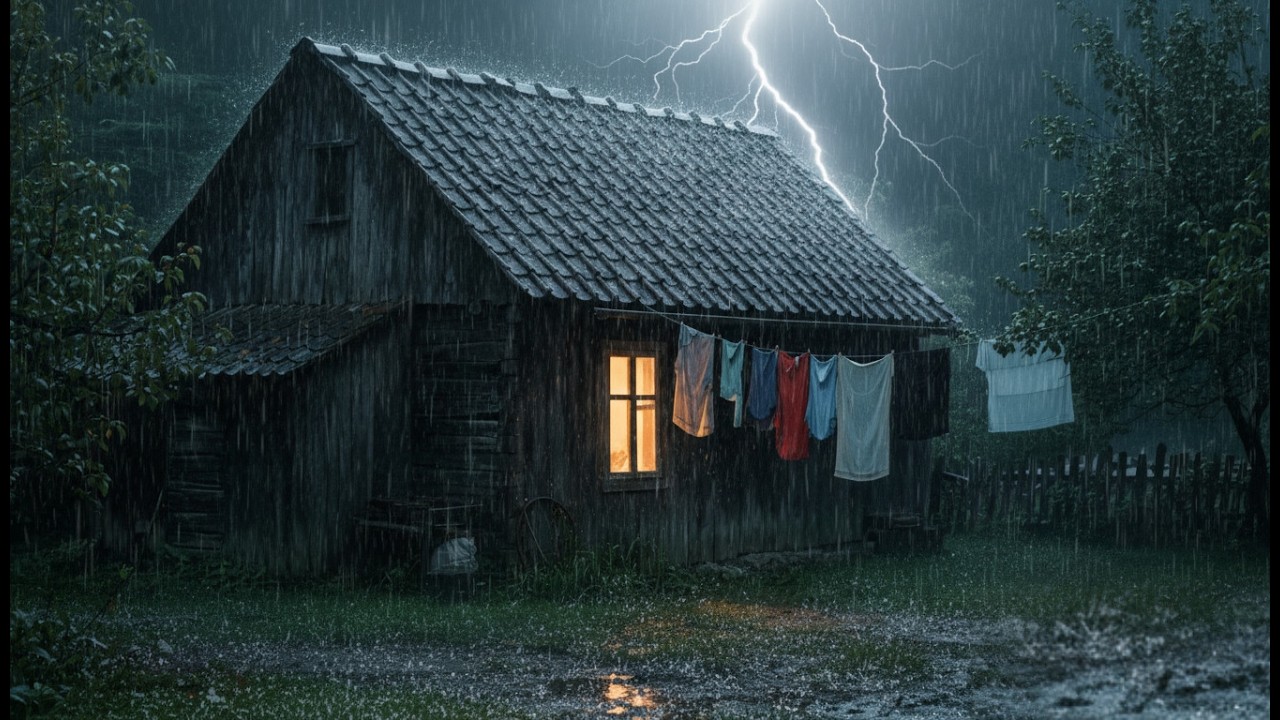 Relaxing Thunderstorm Rain ⛈️ Peaceful Night Sleep Sounds