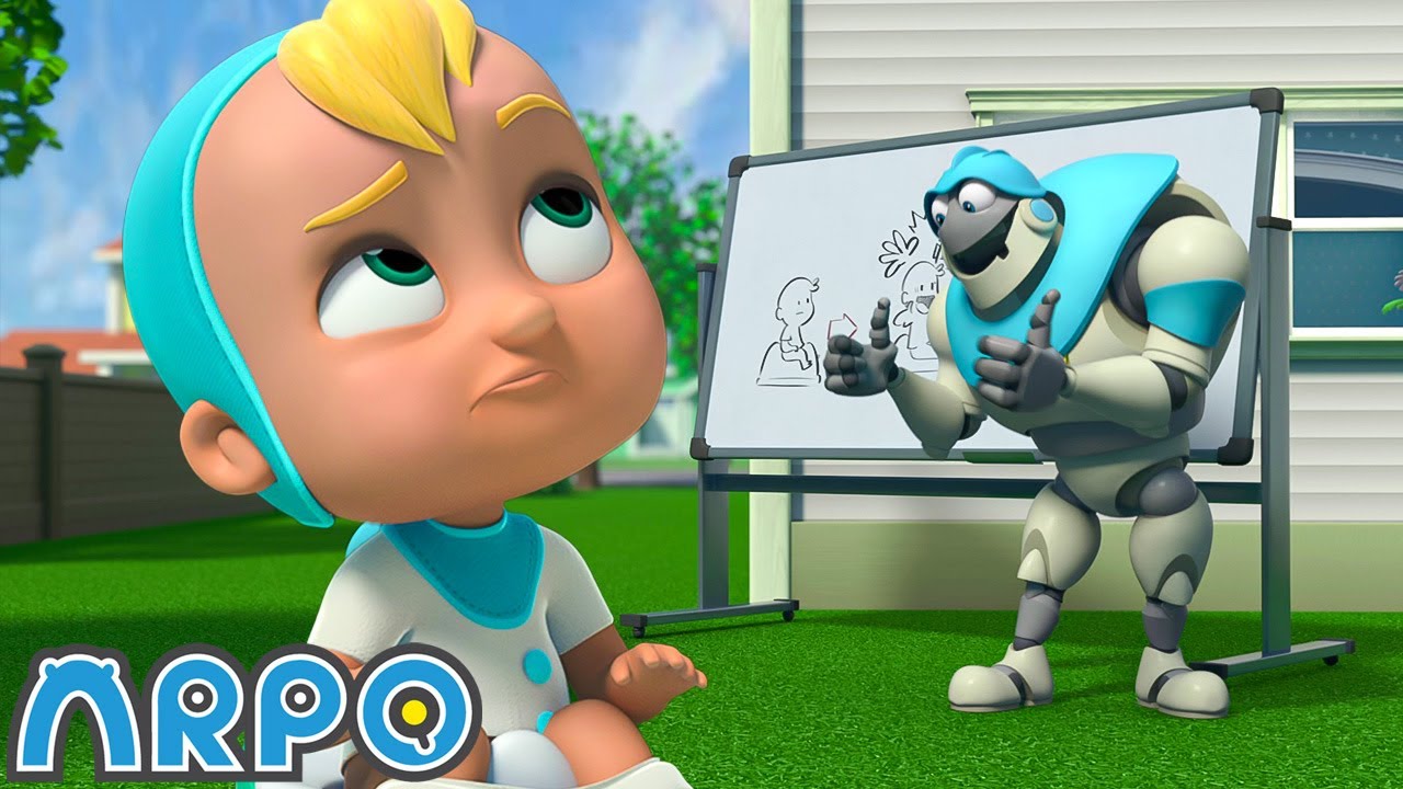 Cómo aprender a ir al baño | El Robot ARPO🤖 Caricaturas y dibujos animados para niños