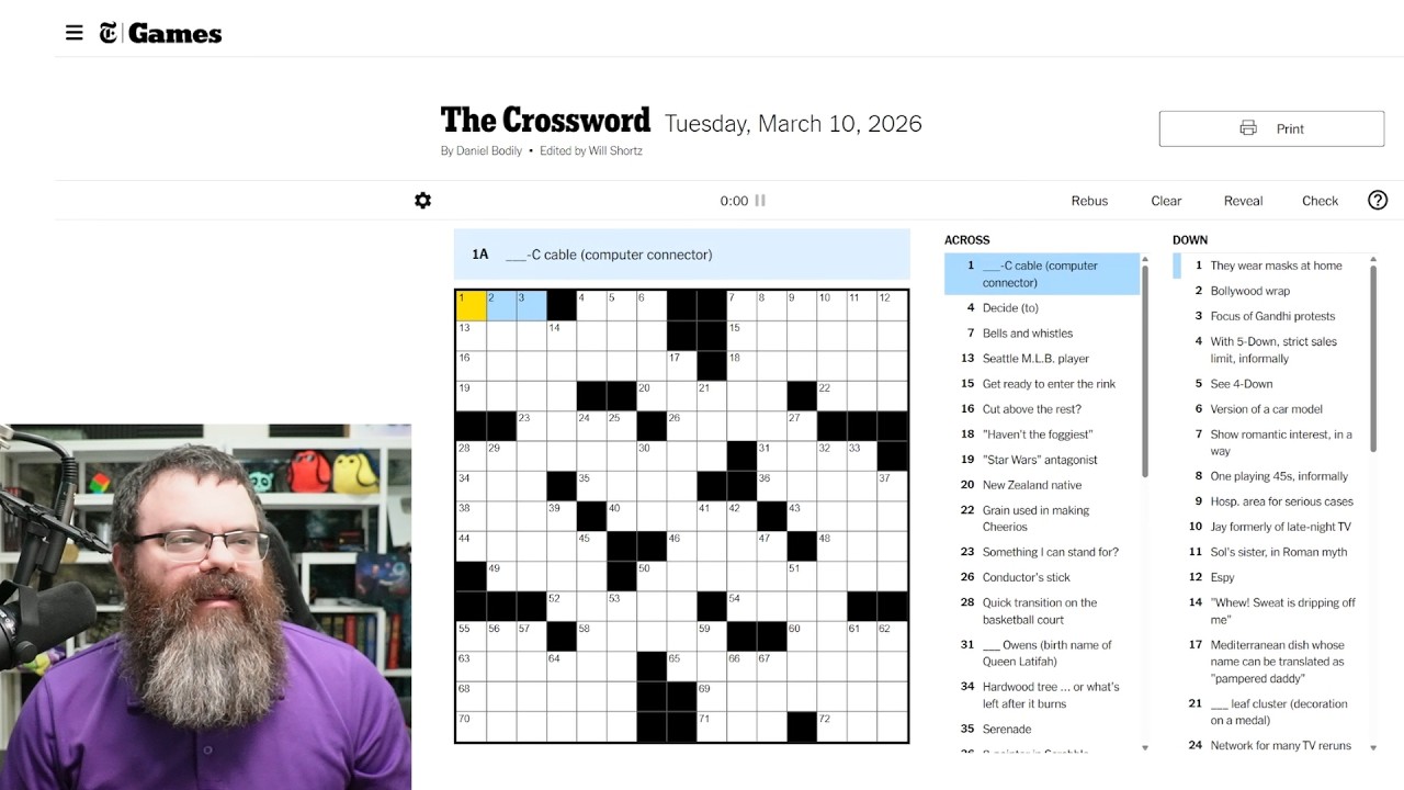 Learning Crossword Week 94 | NYT Crossword Tuesday March 10th, 2026