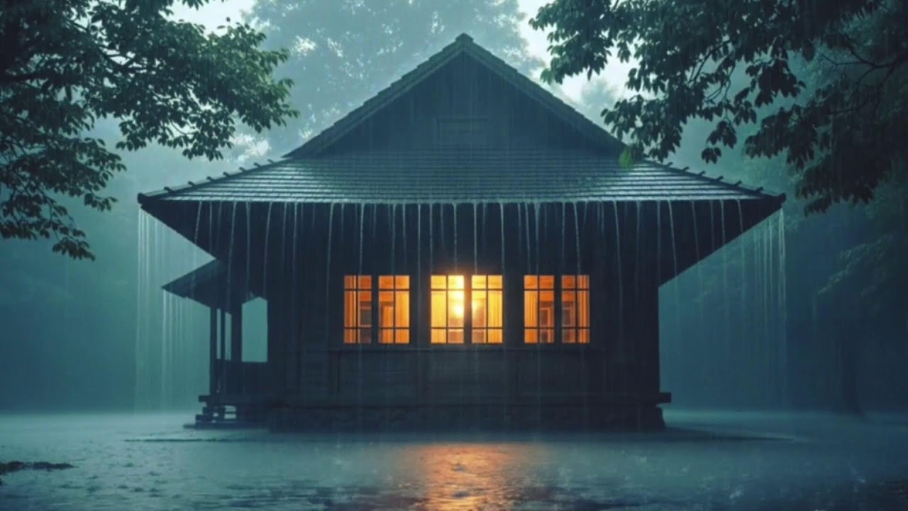 All Night Forest Storm 🌲 Heavy Rain & Thunder for Deep Sleep (LIVE)