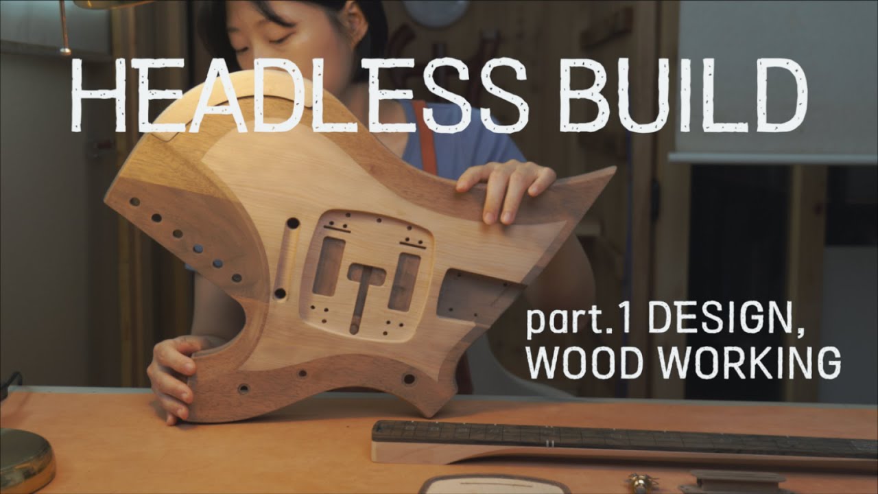 [Guitar Making]What if cut the Guitar Head and put it on the body?