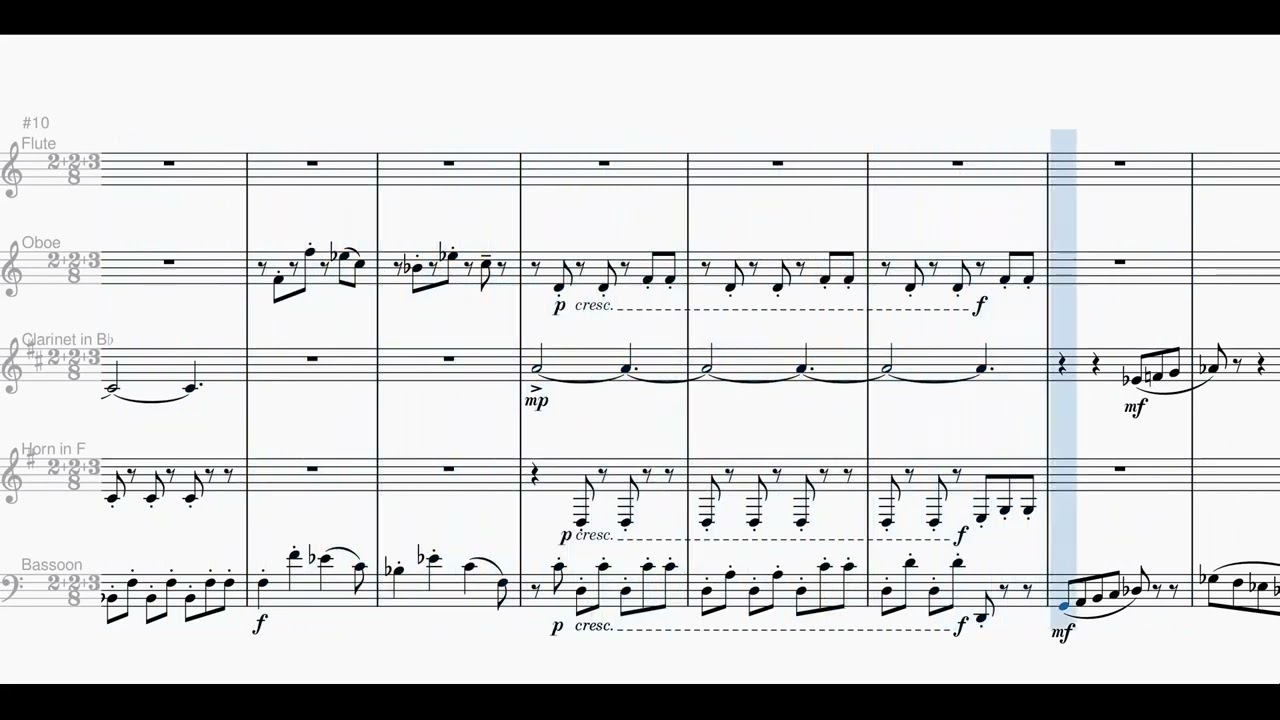 Bartók Dances 1-3 in Bulgarian rhythm (Mikrokosmos). Alkan Airs 1-2 in 5 beats - arr. wind quintet