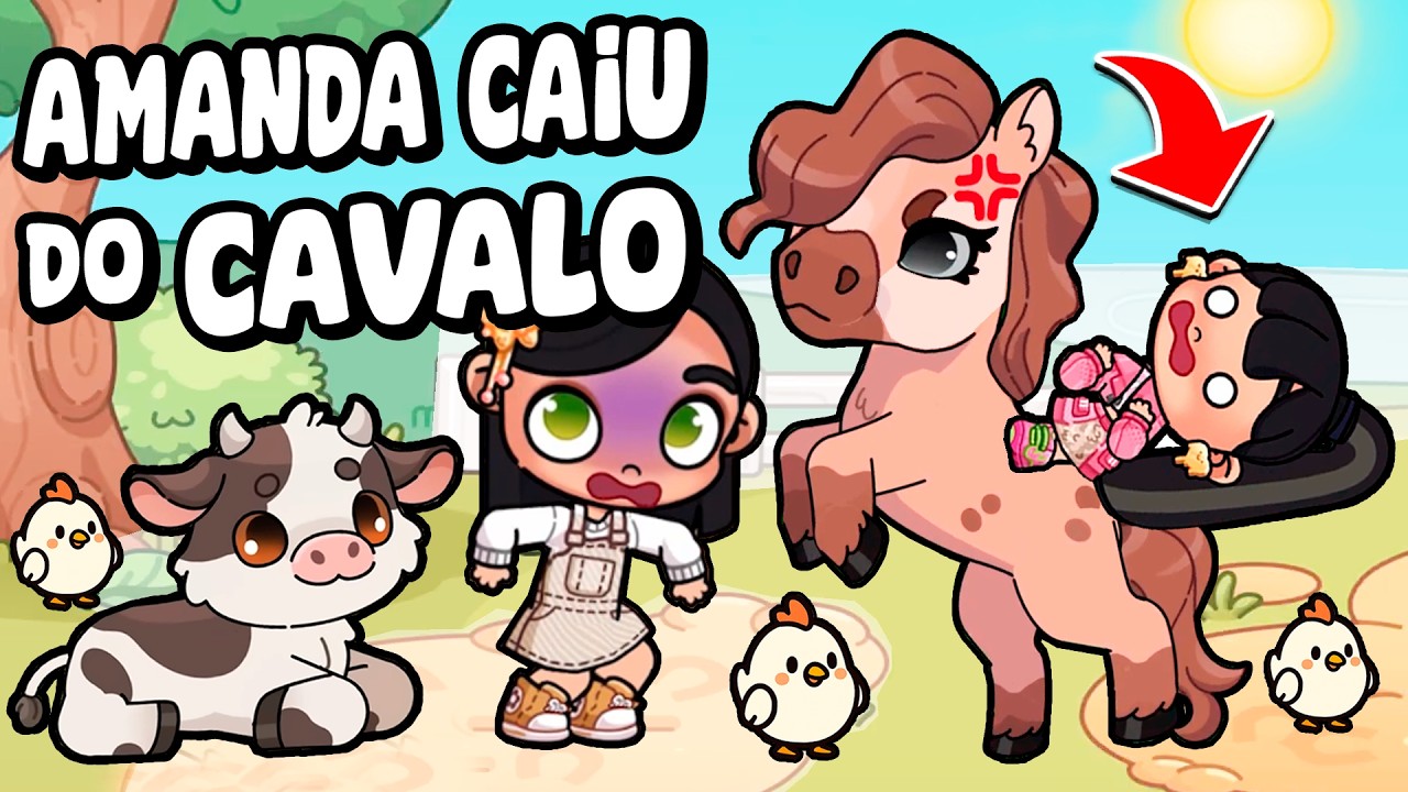 ROTINA NA FAZENDA | OS CAVALOS SUMIRAM | AMANDA PATTER CAIU! | PAZU AVATAR WORLD ROTINAS E HISTÓRIAS