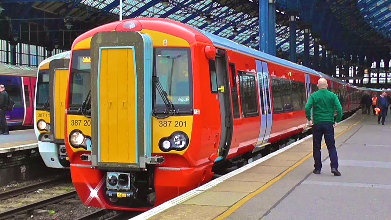 Brand New Gatwick Express Class 387/2s -387202 + 387201 On Test At Brighton & Preston Park