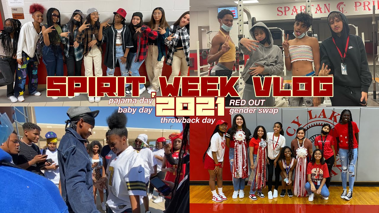 SPIRIT WEEK VLOG 2021+PARADE/PEP RALLY (throwback day, gender swap etc.)