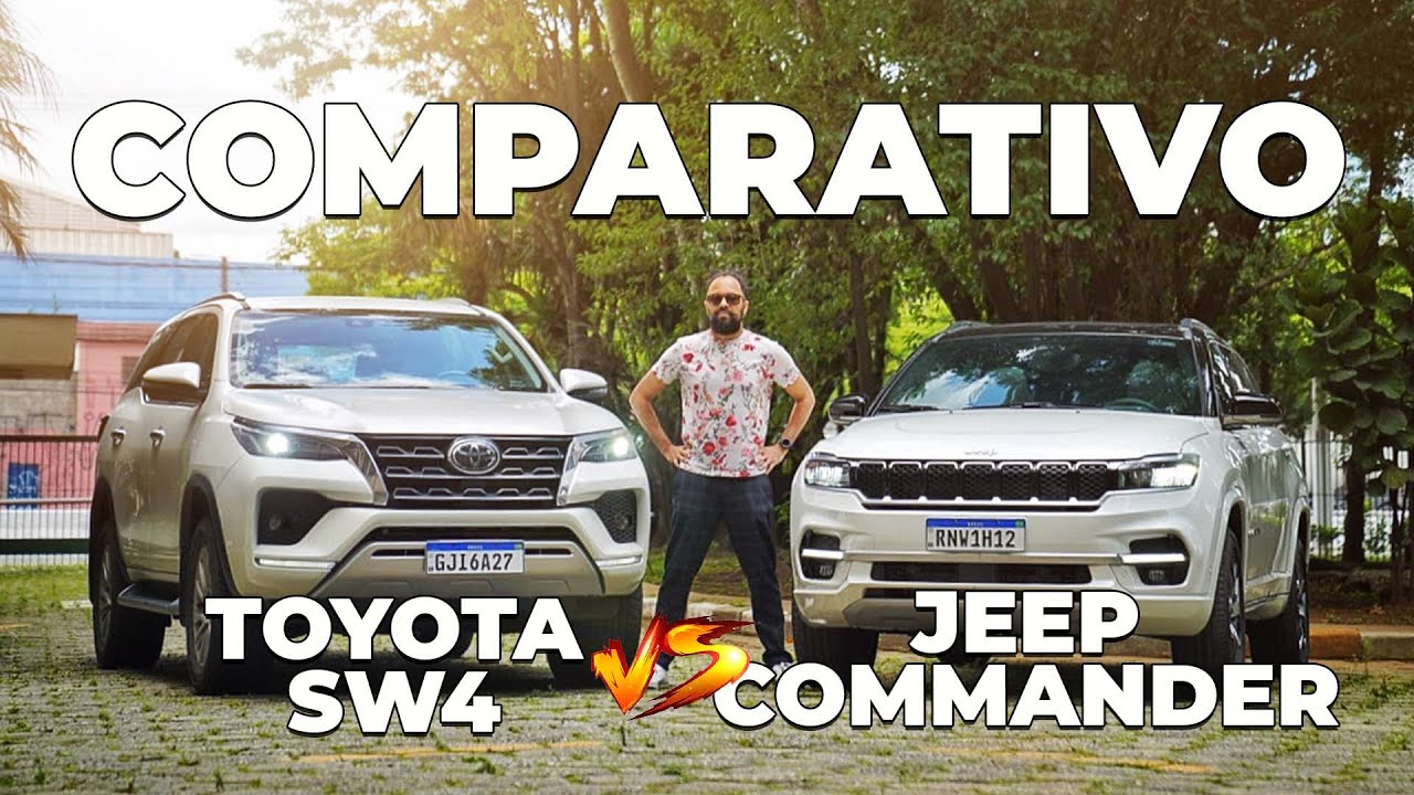 Jeep Commander sobressai em conforto contra robustez do Toyota SW4