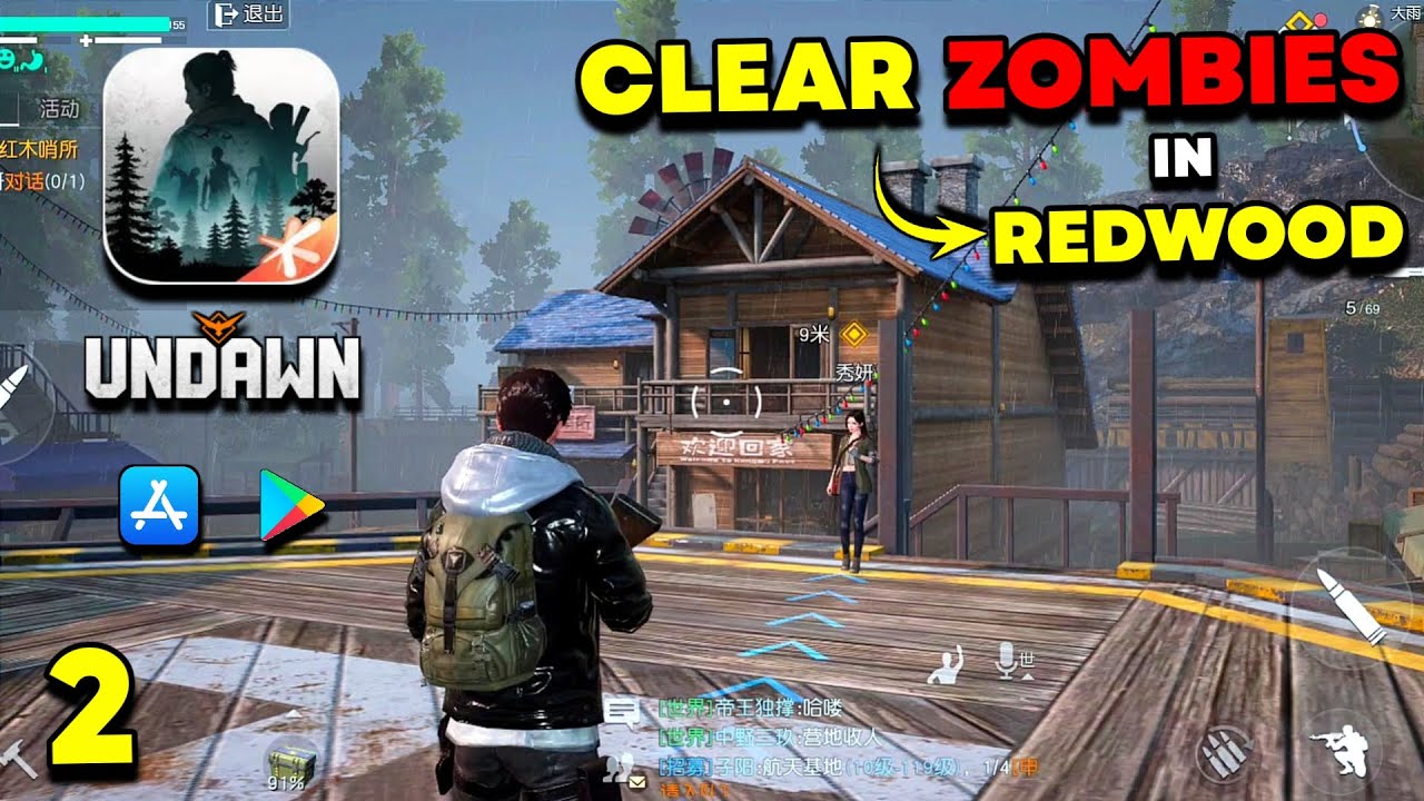 Undawn Gameplay Walkthrough 2 - Explore Shelter & Go to Redwood Post