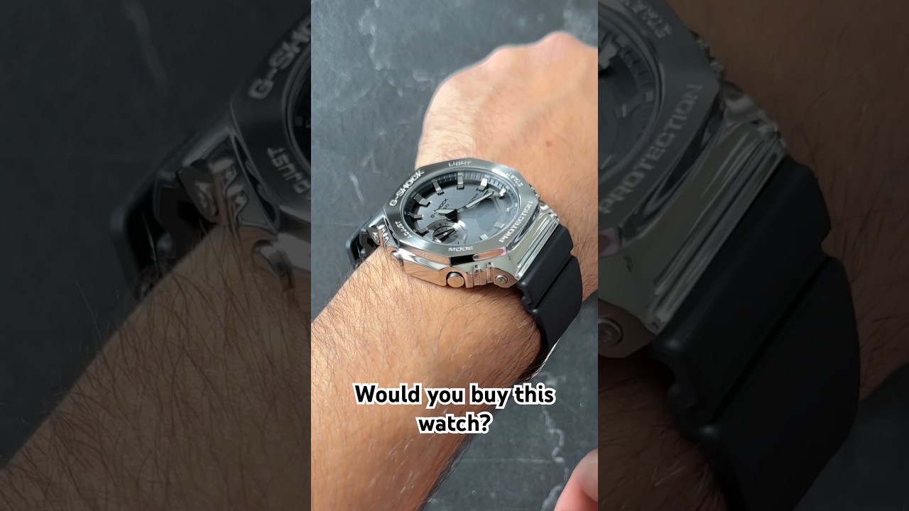 Rock your wrist with the G-Shock GM-2100-1AER!💥Tough, stylish, and ready for anything.🔥