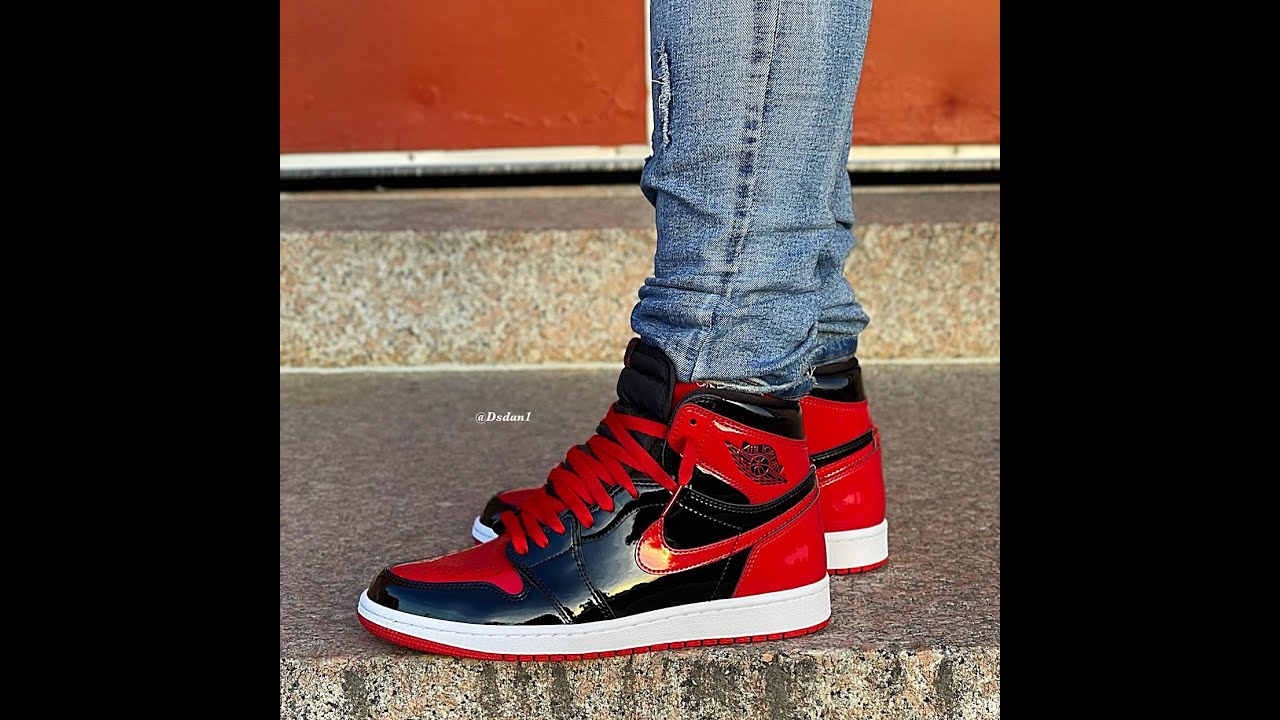 AIR JORDAN 1 "BRED PATENT LEATHER” REVIEW & ON FEET!  🔥