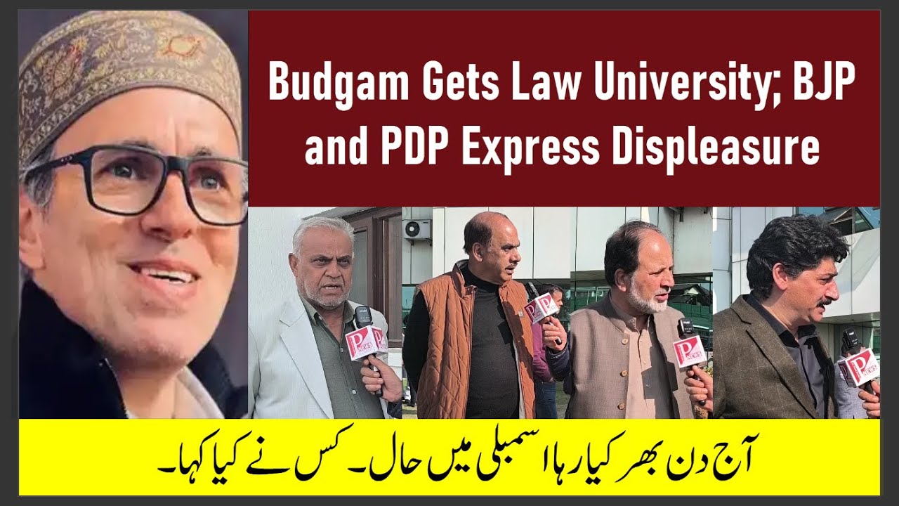 HEADLINES: Budgam Gets Law University; BJP and PDP Express Displeasure