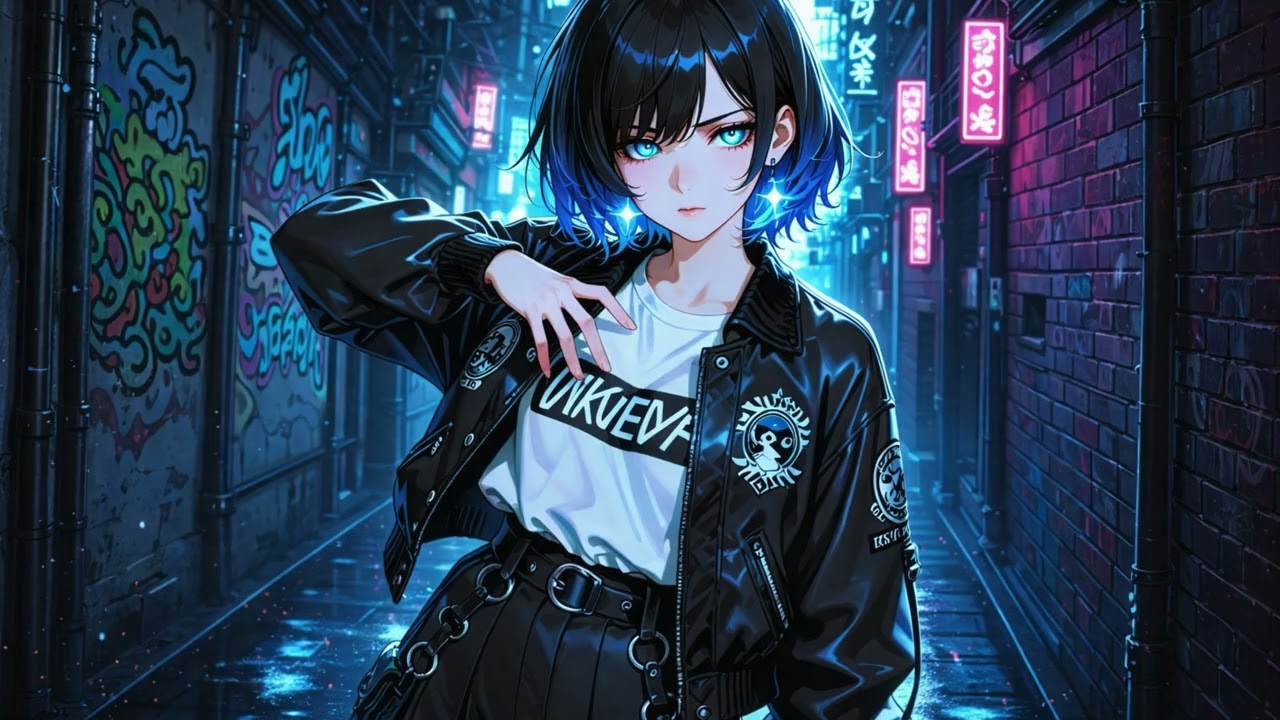 Midnight Neon Alley | Dark Cyberpunk Instrumental | CydoMusic
