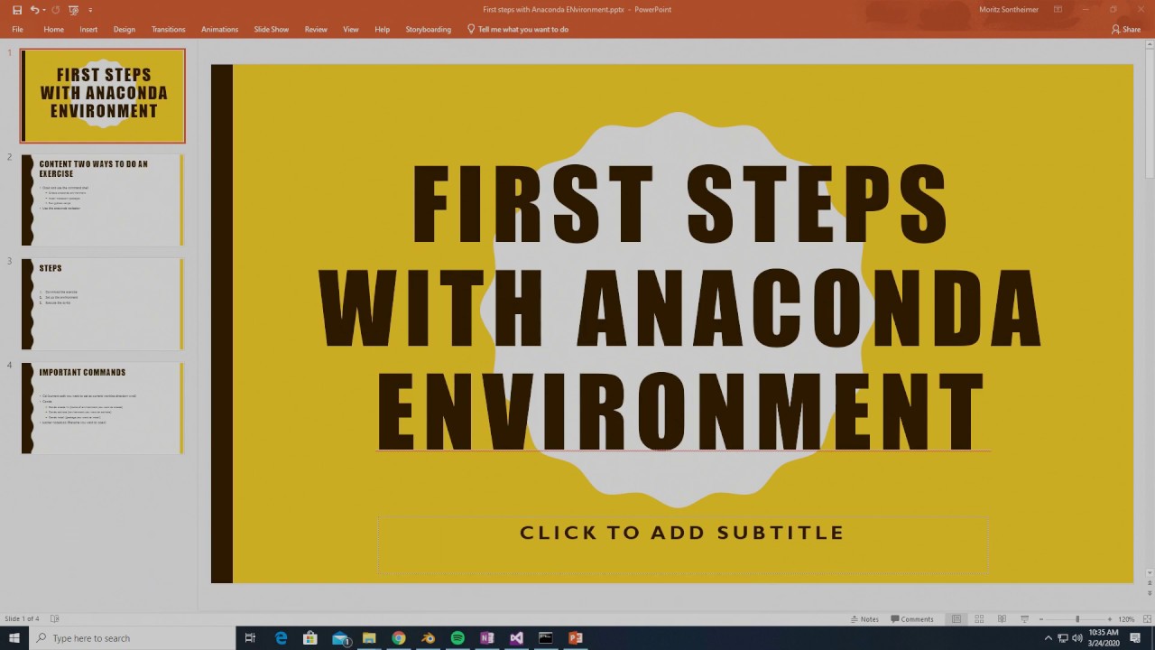 Deep Learning Tutorial 1: Anaconda environments and jupyter notebooks via command shell