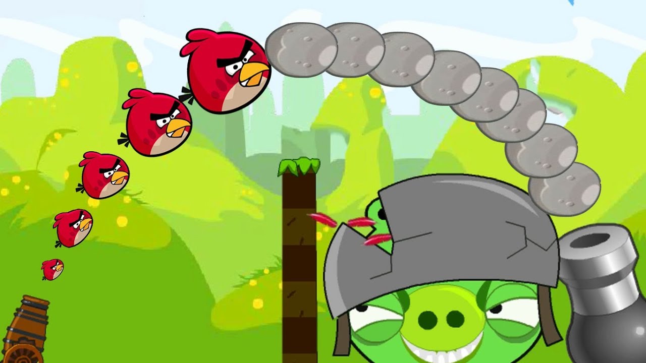 Angry Birds Cannon - SHARING ANGRY BIRDS EXPERIENCES WITH THE PIGS THROUGH DIFFICULT TIMES !