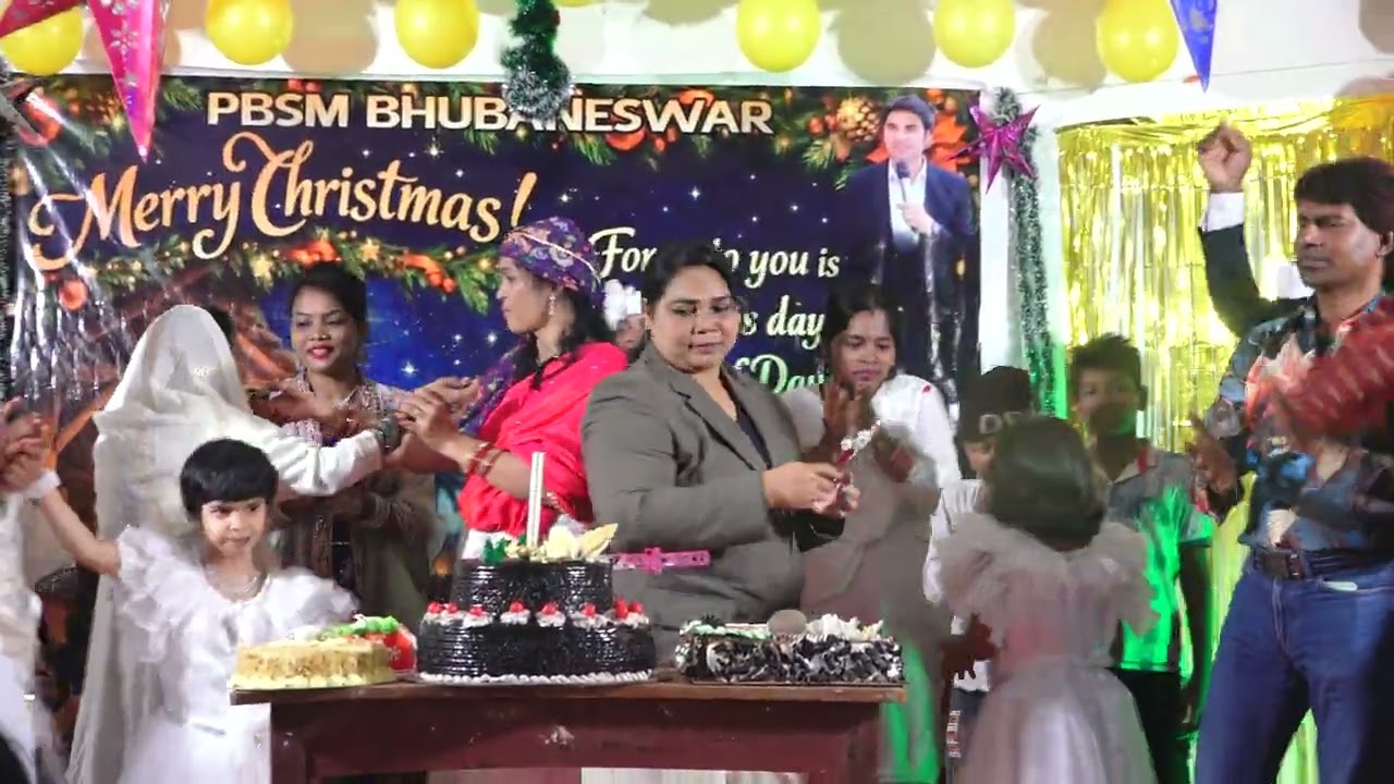 Christmas Cake Cutting by Local Pastor Sanjukta #pbsm