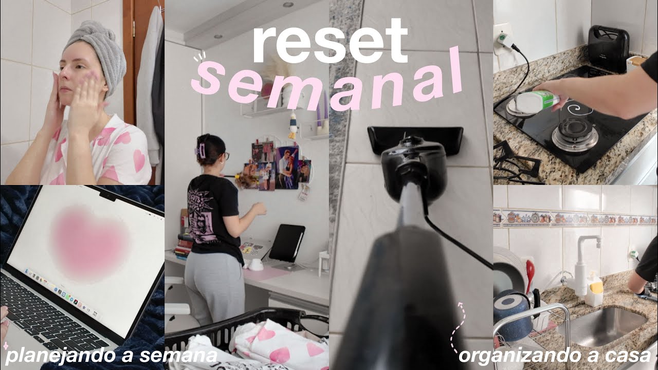 RESET SEMANAL 🫧 um domingo na minha vida - organização da casa, planejamento da semana & mais!