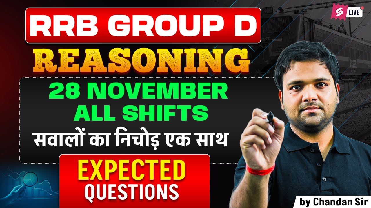 RRB Group D Reasoning Expected Questions | RRB Group Exam Review | Group D Reasoning paper Analysis