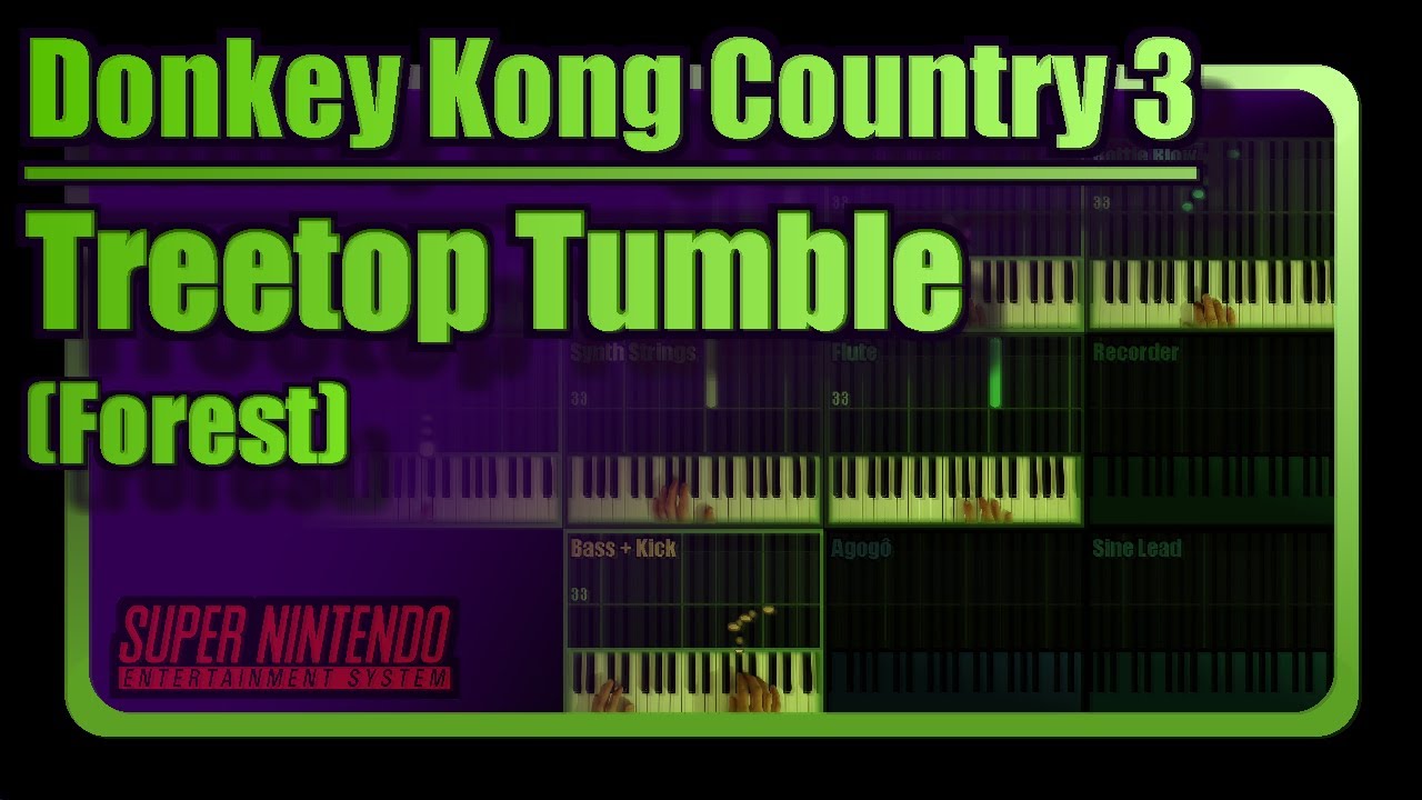 Treetop Tumble (Donkey Kong Country 3, SNES) 🎹 Keyboard Cover