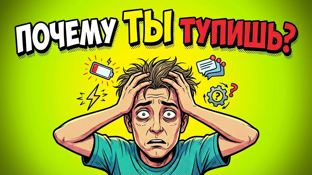 Твой мозг устал больше, чем ты думаешь🧠