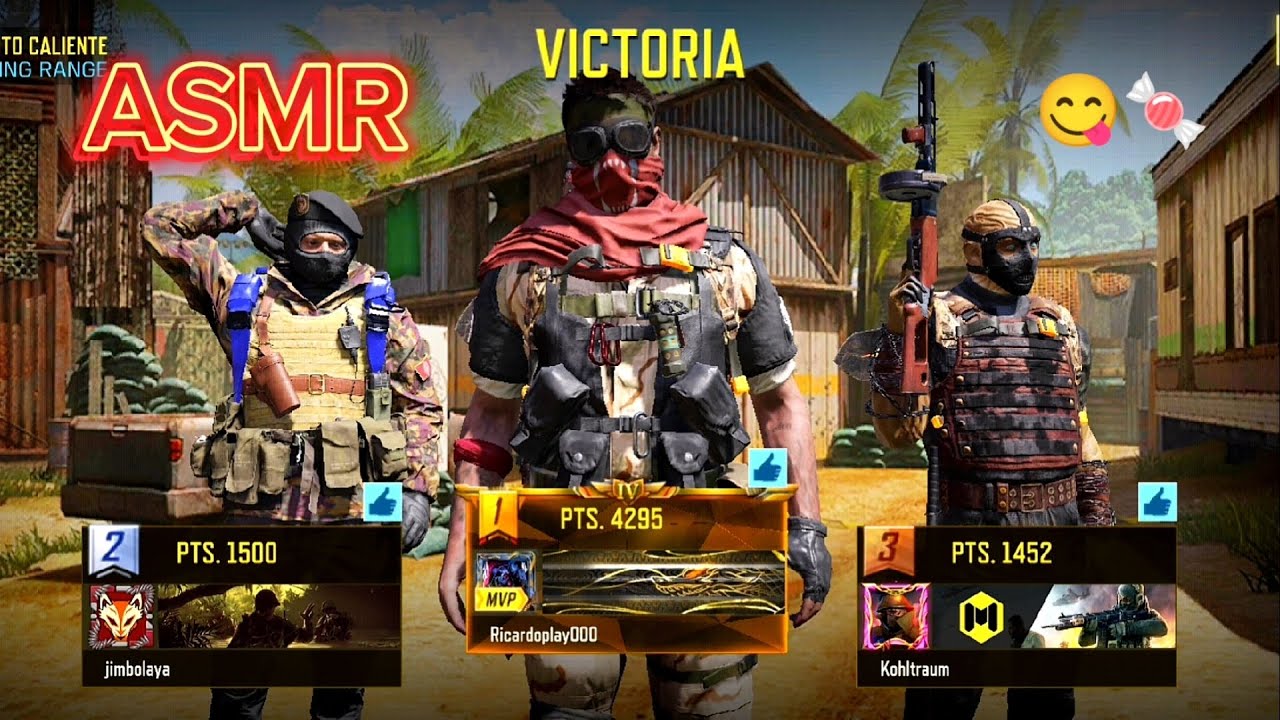 ASMR - Jugando Call Of Duty Mobile en partidas igualadas (mientras estoy masticando chicles 😋)