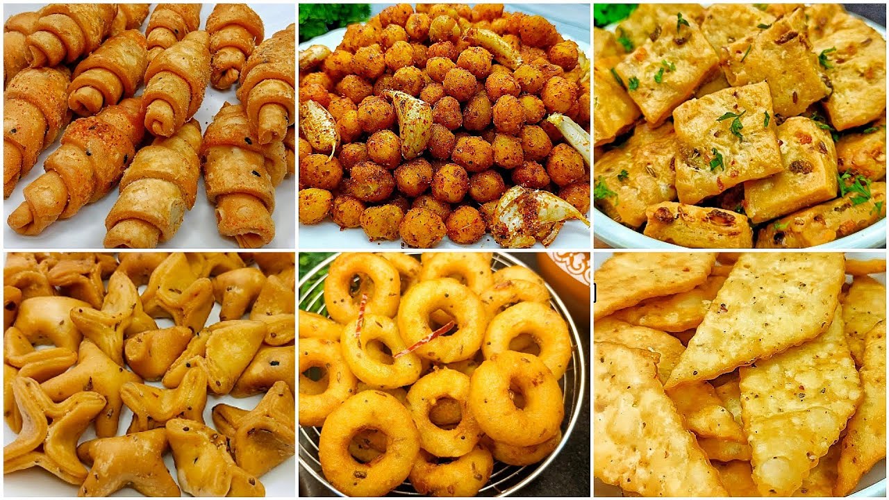 6 Diwali Snacks Recipes | Diwali Snacks Recipes | Diwali Recipe | Diwali Nasta | New Recipe