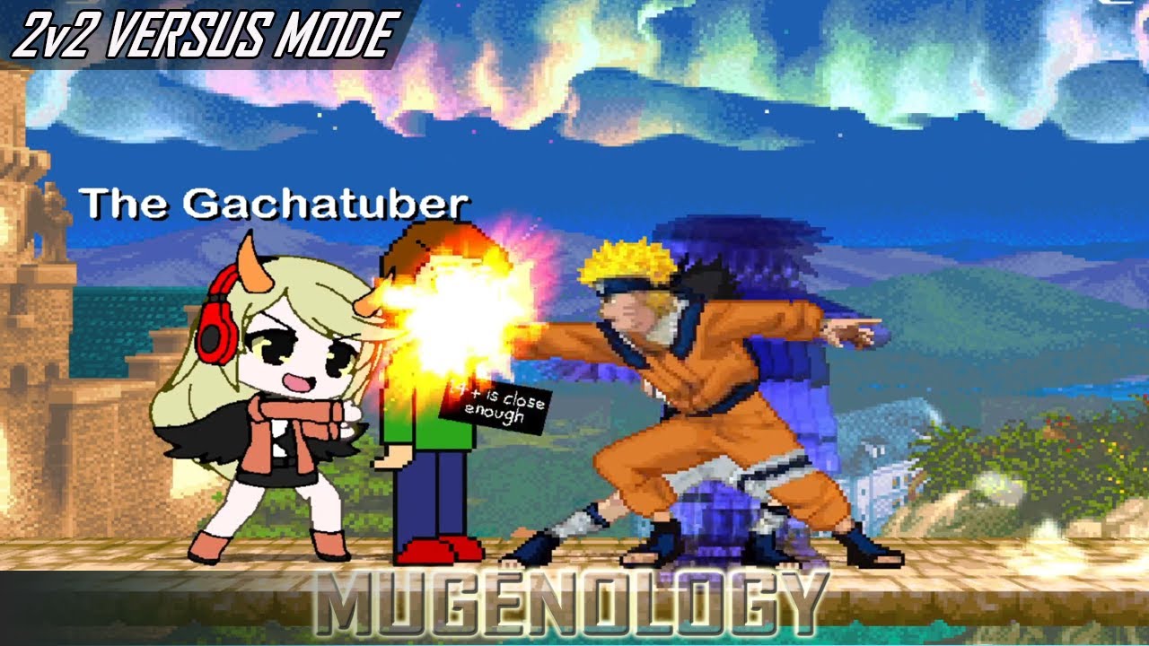 Boris Anderson & Gachatuber vs Naruto & Sasuke - 2v2 Versus Mode - MUGEN