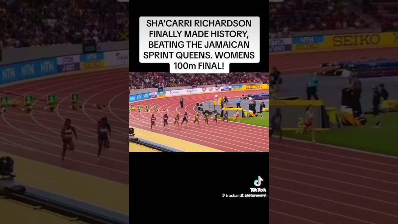 #viralreels #shacarririchardson #worldtitle #black #personalbest #athleticscompetition #100m
