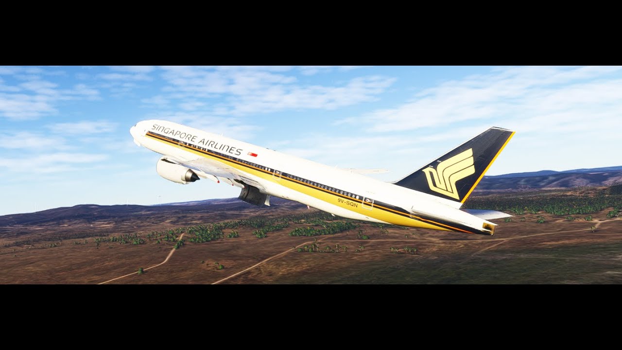 Singapore airlines Canberra to Wellington pmdg 777-200ER msfs2024 