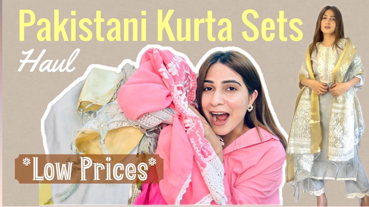 *Trendy Kurta Sets Haul* | Pakistani suit sets Under Budget #kurtaset #kurti #kurtis #hauls