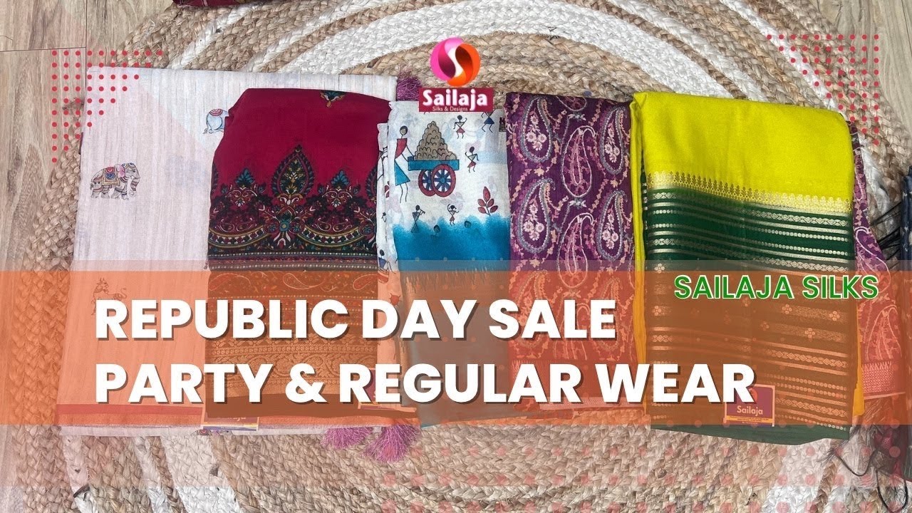 Republic Day #sale #sarees collection #live Dont miss @sailajasilks Ph-9849553901