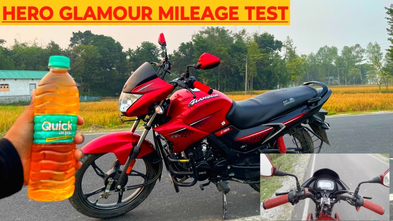 Hero Glamour Mileage Test | Hero Glamour Xtec 2023 Model Mileage Test | Mileage @riderrana8956