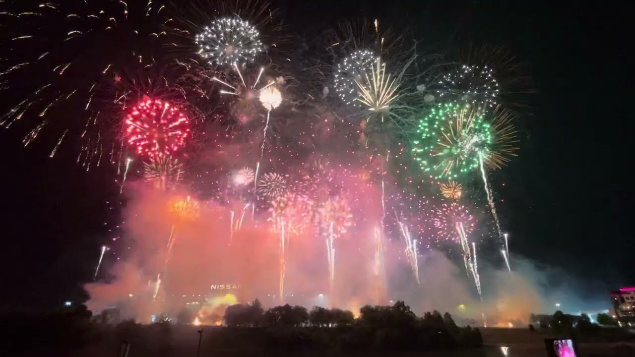 Nashville Fireworks Finale July 4th 2024