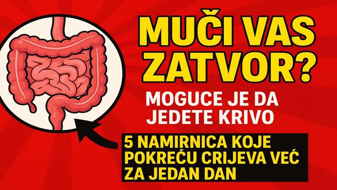 Muči vas zatvor? Moguće je da jedete krivo. 5 namirnica koje pokreću crijeva već za jedan dan.