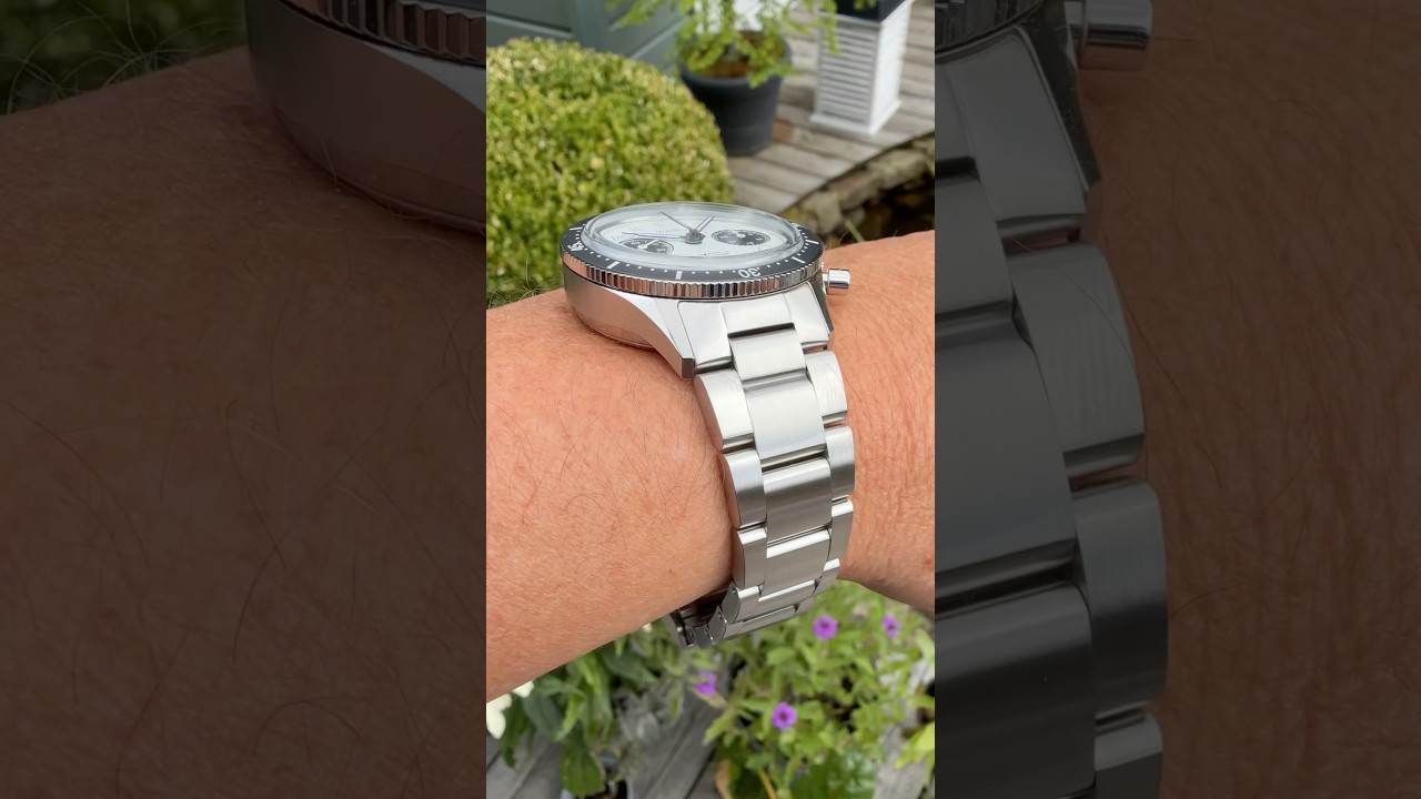 BEST Hanhart ever? 415 ES Panda Steel Strap on 17cm wrist #watches #watchdavid #hanhart