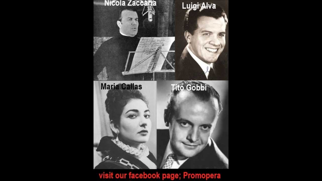 Barbiere di Siviglia. Freddo/a ed immobile come una statua. Callas, Zaccaria, Alva, Gobbi