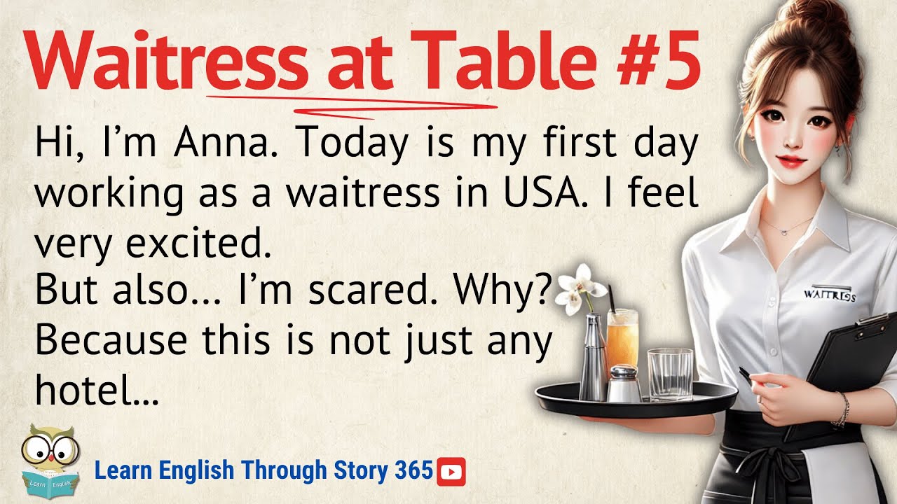 My First Day as a Waitress Was in English