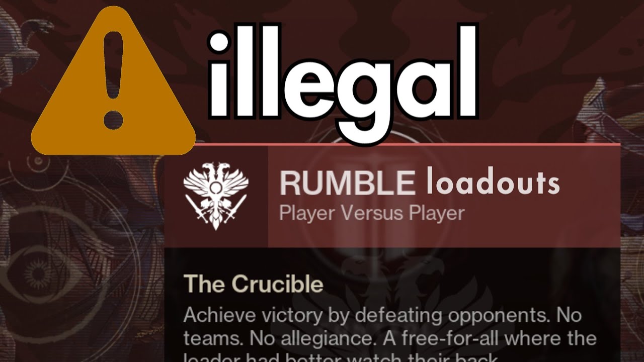 illegal Rumble Builds (just in time for it to go away)